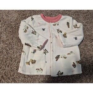 Ralph lauren baby girl reversible cardigan size 6-9 months